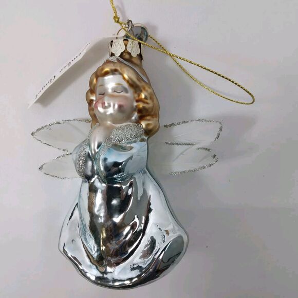 Demdaco Blown Glass December Angel Birthday Ornament The Mercantile Collection - Picture 9 of 11